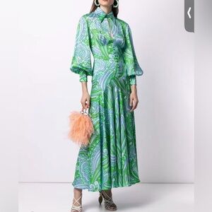Alice McCall Swirl Pattern Long Sleeve Dress